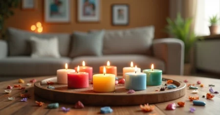 Como harmonizar os relacionamentos familiares com velas coloridas