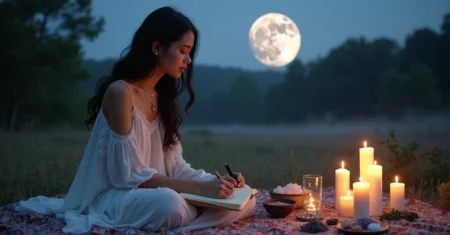 Rituais de lua cheia para manifestar seus objetivos pessoais