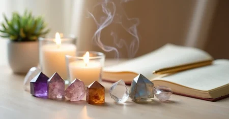 Guia de cristais para transição de fases da vida