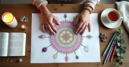 Rituais com mandalas para organização emocional do mês