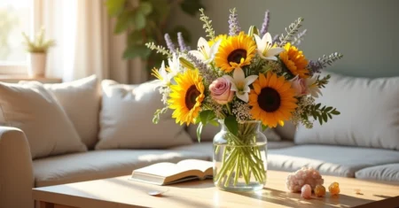 Flores que energizam: arranjos para atrair positividade em casa