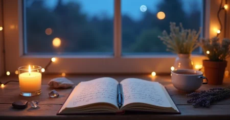 Como criar uma rotina de journaling místico e intuitivo