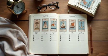 Como usar cartas Lenormand para definir metas semanais